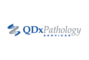 QDx Pathology's logo in blue and grey letters