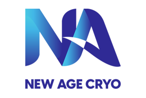 New Age Cryo's logo, with N and A in big blue letters