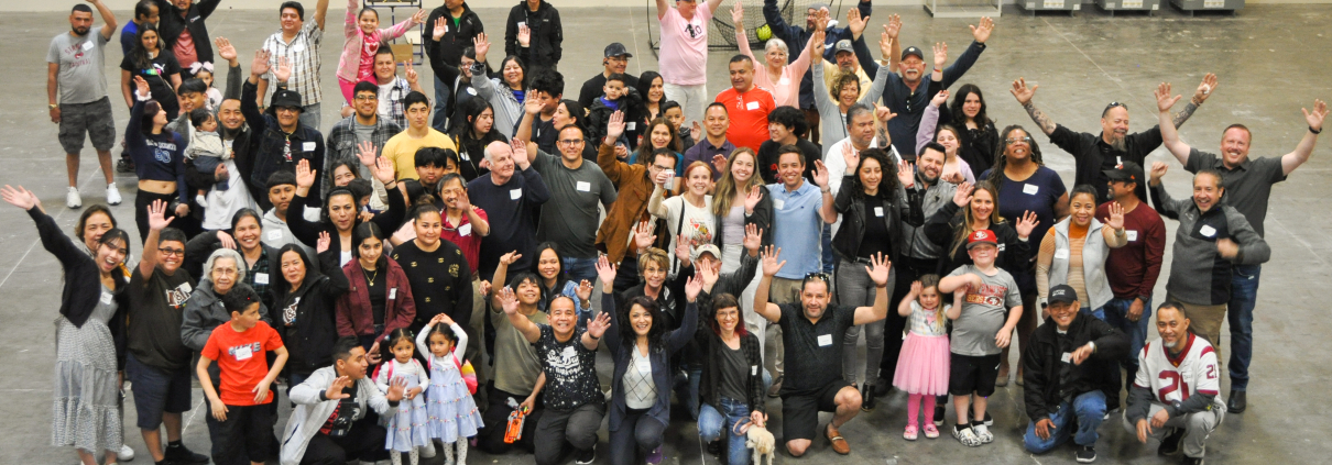 Custom Label employees celebrate their new facility with family field day.